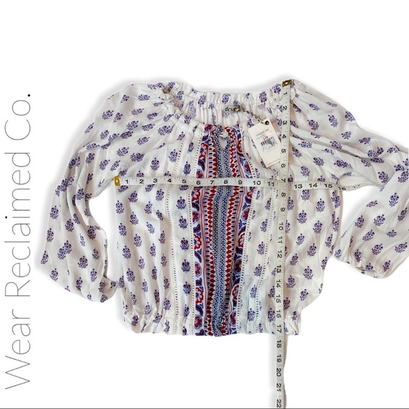 🆕 DEX Boho Festival Peasant Top - Picture 6 of 10